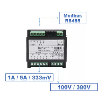3 faasi RS485 Modbus Multi-Funktsiooni digitaalpaneeli arvesti