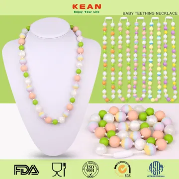 100% Safe Silicone Chewable Baby Teething Necklace