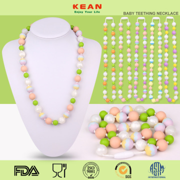 100% Safe Silicone Chewable Baby Teething Necklace
