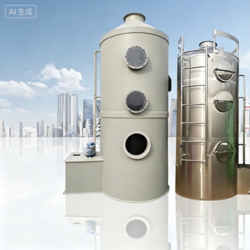 Durable Stainless Steel Wash Tower for Industrial Fumes