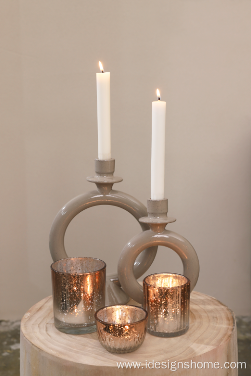 White Candlestick Holders For Home Decoration