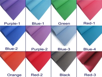 many colours Pvc Foam yoga mat