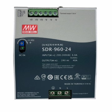 960W 24VDC SDR-960-24 스위치 전원 공급 장치 40A 레일 타입 전원 모듈