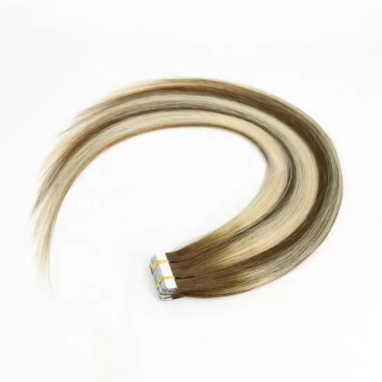 18"-24" ombre highlight balayage color tape ins 100% virgin human hair invisible injection PU tape on hair extension