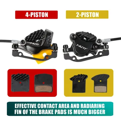 NUTT 4-Piston Hydraulic Disc Brake Kit for Dualtron Thunder, Achilles, Ultra Storm Electric Scooters