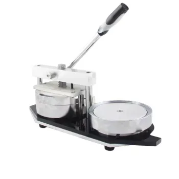 China Hot Sale 158mm Round Manual Button Maker Badge Machine with Mould and Coin Box Materials