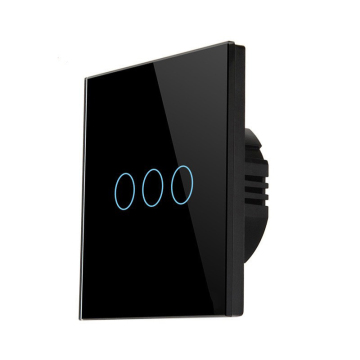 Tuya WiFi Smart Switch: Kaca Kristal Putih Hitam 1/2/3/4 Gang Smart Home 220V Wall Light Switches and Sockets