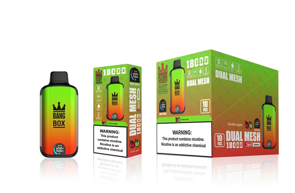 Vapes แบบใช้แล้วทิ้งแบบชาร์จไฟได้ Bang Box 18000 Puffs Pod