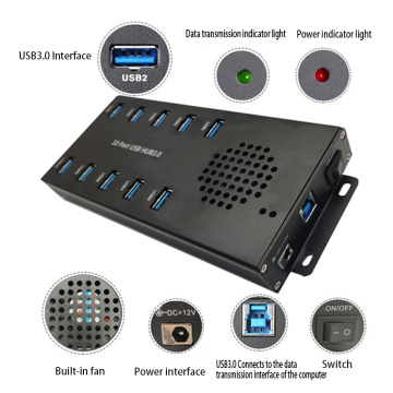 10-port collector line extension portable USB3.0