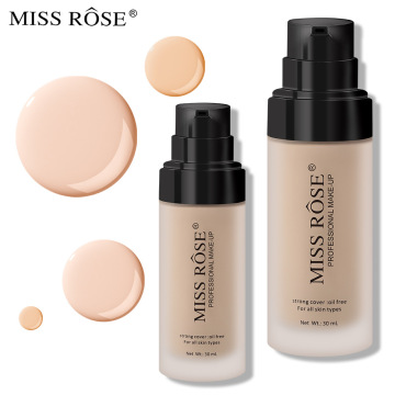 Miss Rose 30ml Fundación de líquido impermeable mate para etiqueta privada