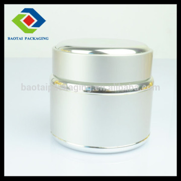 100G Big Sliver Aluminum Jar for Cosmetic Use/curatorial packaging