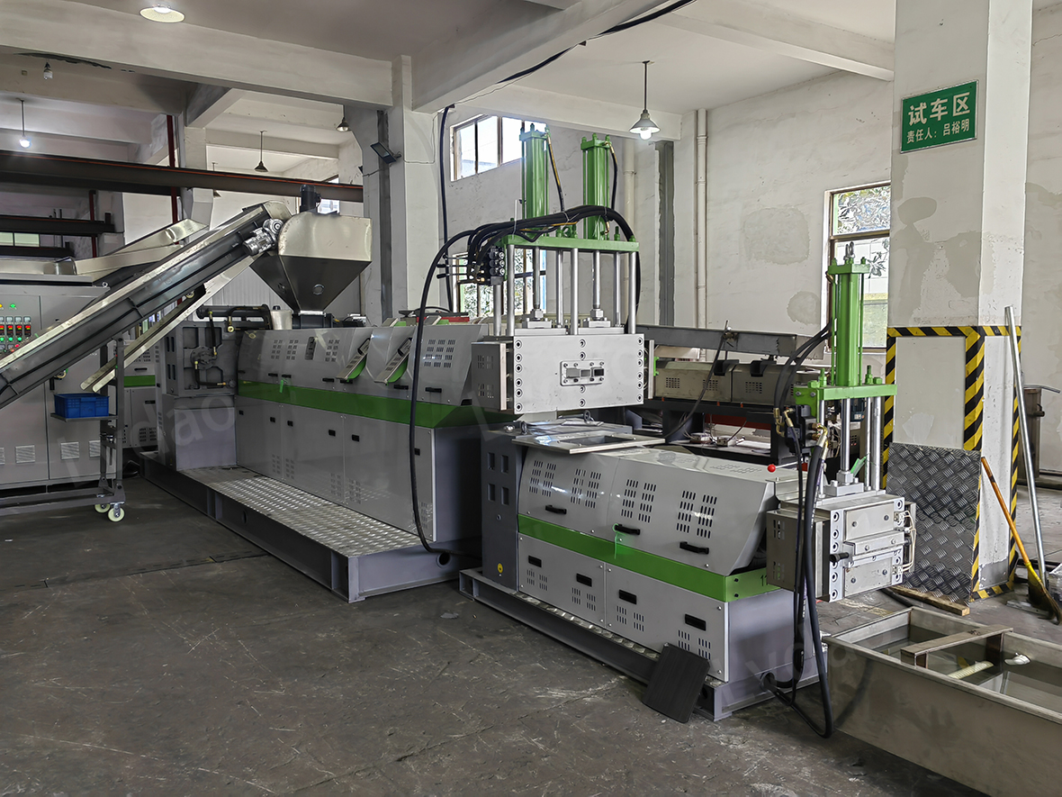 Double Stage Plastic Recycling Pelletizing Machine For Pp, Pe, Hdpe ...