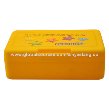 Promotional Gift Plastic Lunch Box for Kids Food Container, Sized 15.7*13.5*5.5cm