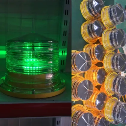 Solar-Powered Blinking LED Aviation Obstruction Lights