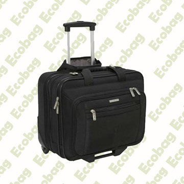 Laptop Bag with Wheel Trolley Nylon Bag