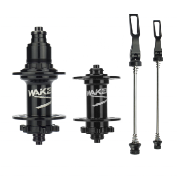 WAKE 32-Hole Front and Rear Disc Brake Bicycle Hubs for MTB - 6-Bolt, 11/12-Speed Compatible