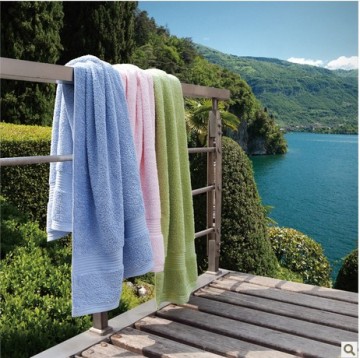 100% pakistan cotton skin-friendly colored bath towel/beach towel