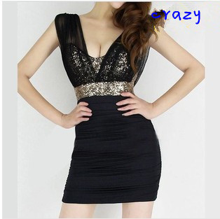 2014 Fashion Sexy Club Woman Chiffon Dress