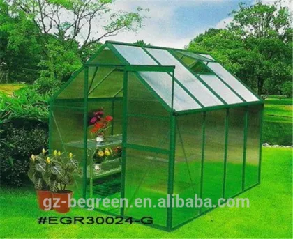 galvanized steel frame plastic commercial victorian tropical garden greenhouse for sale