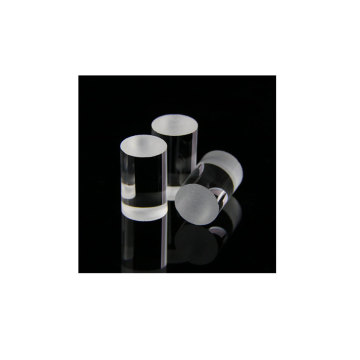 Round Glass Lens: 5mm Diameter, 8mm Length, Cylindrical 9L K9 Material