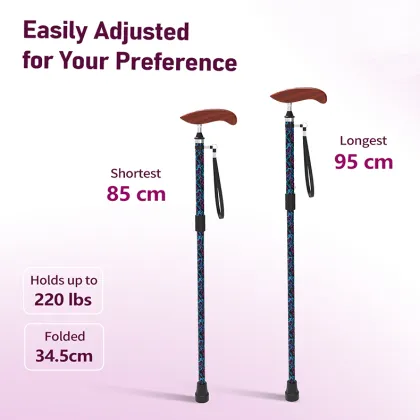 Strong Load-Bearing Folding Walking Stick