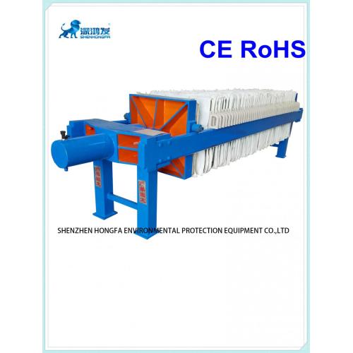 Hydraulische Schlammentwässerung von Platten und Rahmen