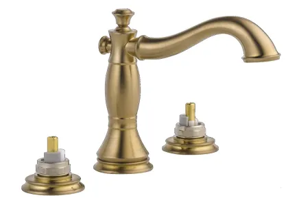 brushed silver bathroom faucet