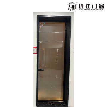 バスルーム用のすりガラス製スイングドア