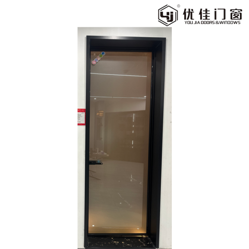 Porta giratória de vidro fosco para banheiro