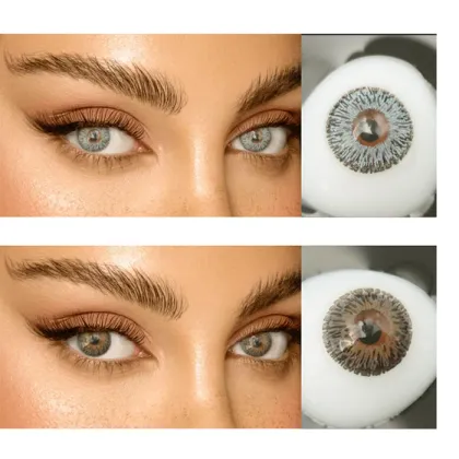 Brand contact lenses popular logo folding myopia