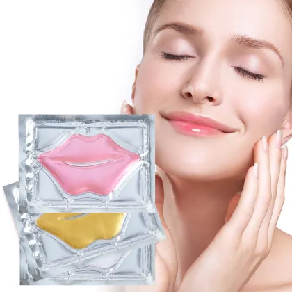 Wholesale Multicolor Crystal Sleeping Lip Mask Sheet Collagen Lip Mask 8g