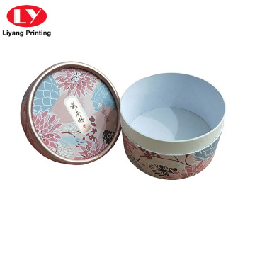 Pinted Cosmetic Powder Round Box