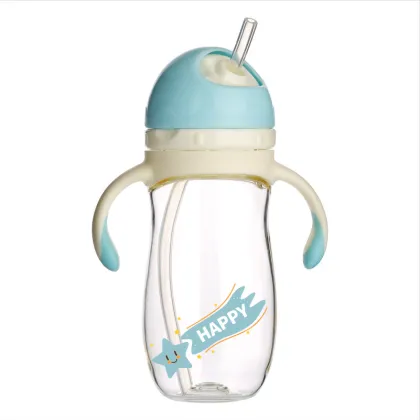 260ml Penguin baby sippy cup with handle