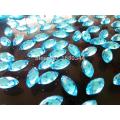 6*12mm Navette shape flatback Sew on rhinestones Light blue colour gem stones acryl crystal strass diamond 300pcs/lot