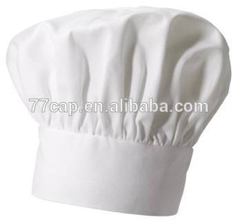 White Cotton Chef Hat