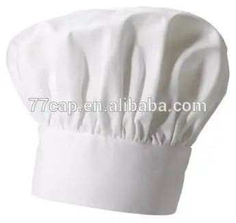White Cotton Chef Hat