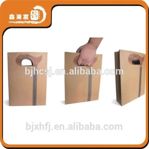 Factory Manufacture Food Greaseproof Kraft Packaging Paper Bag, High