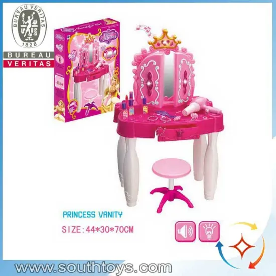 Beauty set toys with light and music,dress table toys