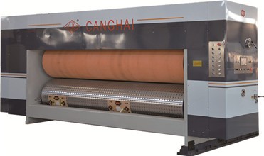 Flexo printer slotter die cutter with stacker