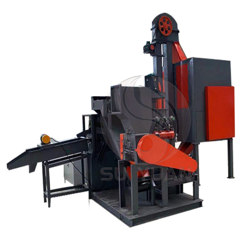 Dry model copper cable reconvey copper recycling machine