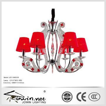 Red Modern Fabric Chandelier