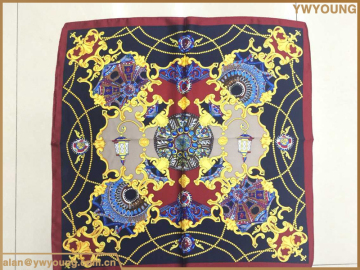 100% Silk Square Scarf For Lady