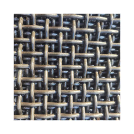 5.5 mm Wire Diameter 65Mn 45# Steel Crimped Wire Mine Sieving Screen Mesh