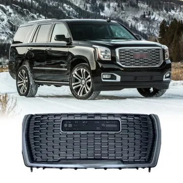 Glossy Black ABS Car Front Upper Grille for GMC Yukon 2021-2024