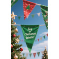 Bandera de jardín de feliz navidad
