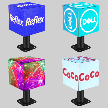 3D 5D Multi-Face Cube LED Screen - Full Color 2ft Indoor/Outdoor Display