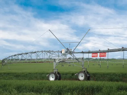 automatic power-driven pivot irrigation systems