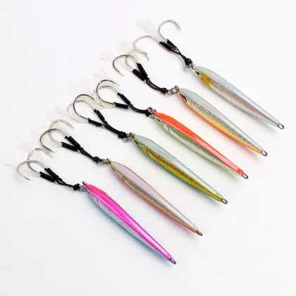 Seafox Slow Pitch Jigging Lure - Fast Sinking Metal Fish Lures for Vertical Jigging