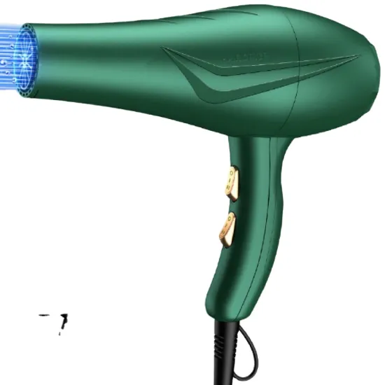 High-power Blue Light Negative ion Cold and Hot Air Mute Hair Dryer For Household