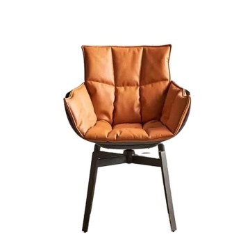 Cadeira de couro moderno cadeira de jantar de design de design